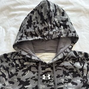 Under Armour Gray and Black Camo Hoodie